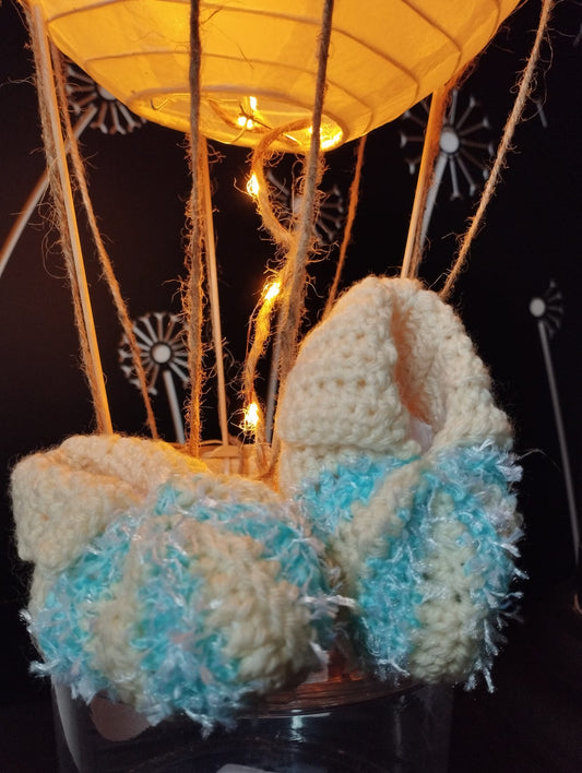 Chaussons pour Bébé Bleu et Blanc